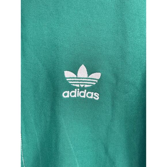 Adidas Trefoil full zip mock neck track jacket sz M - Picture 6 of 10